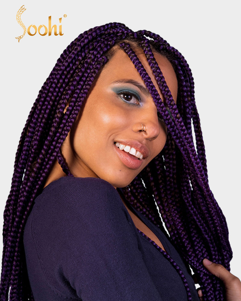 dark purple braids